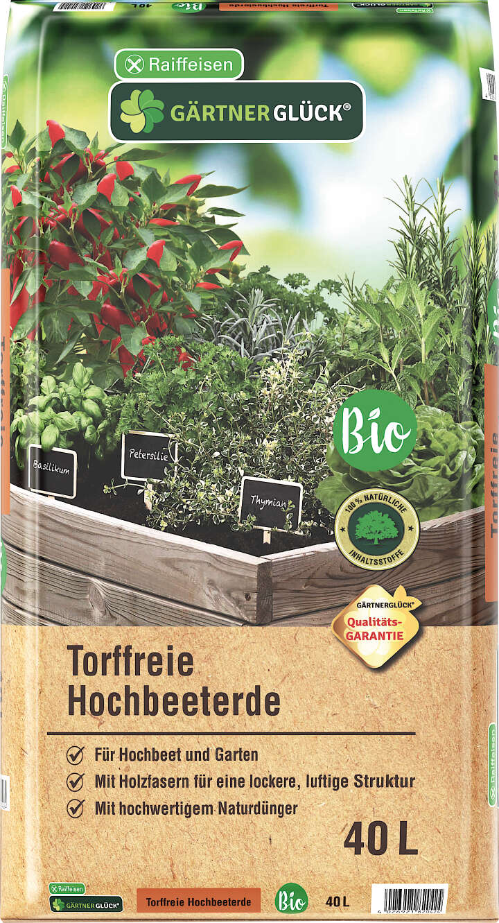 GÄRTNERGLÜCK Torffreie Hochbeeterde